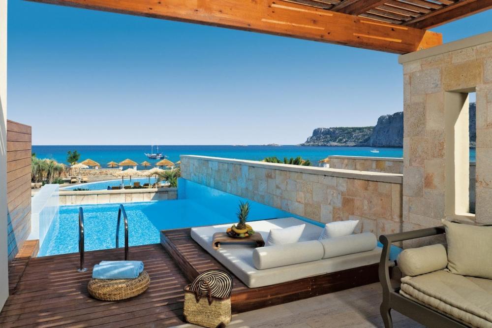 Hotel with private pool - Aquagrand Exclusive Deluxe Resort Lindos - Adults only